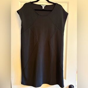 Lu By Lolita Black Sleeveless Geometric Seam Dress, size M